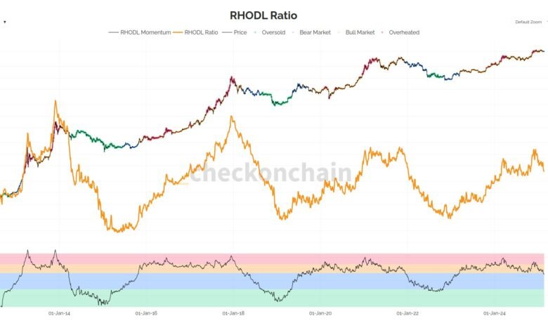 Bitcoin RHODL Momentum Slowing Down—Analyst Warns Pattern ‘Not Ideal’